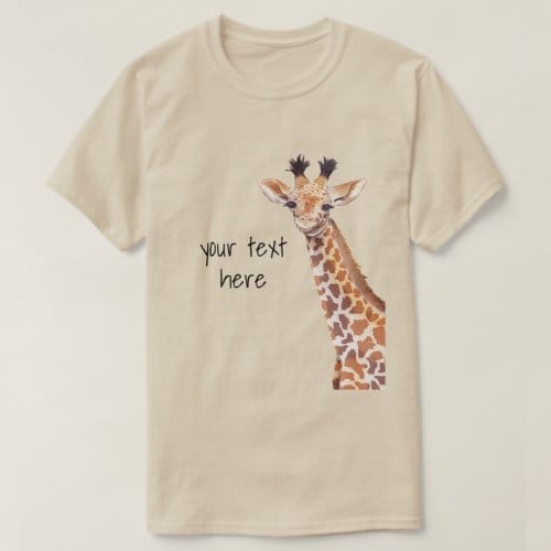 Cute Giraffe Personalized  T-Shirt